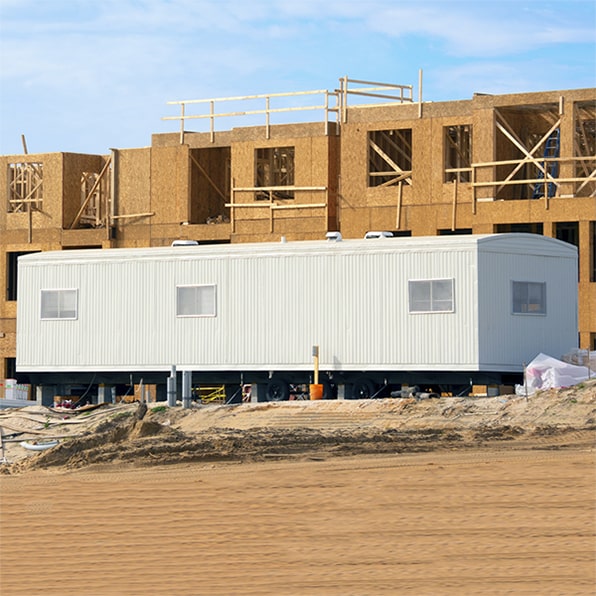 we offer construction trailers that are equipped with heating and cooling units for comfort in any season